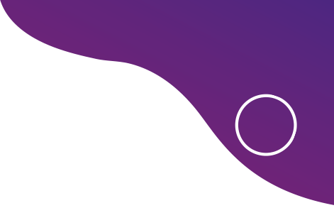 Two circles, one on purple background and one on white background
