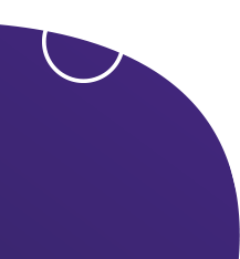 A purple circle with a white circle in the middle, representing a simple and elegant design.